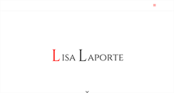 Desktop Screenshot of lisalaporte.com