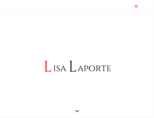 Tablet Screenshot of lisalaporte.com